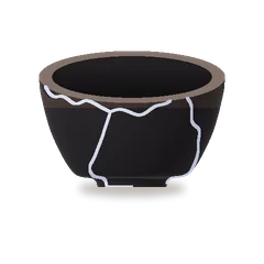 The same bowl mended with platinum.